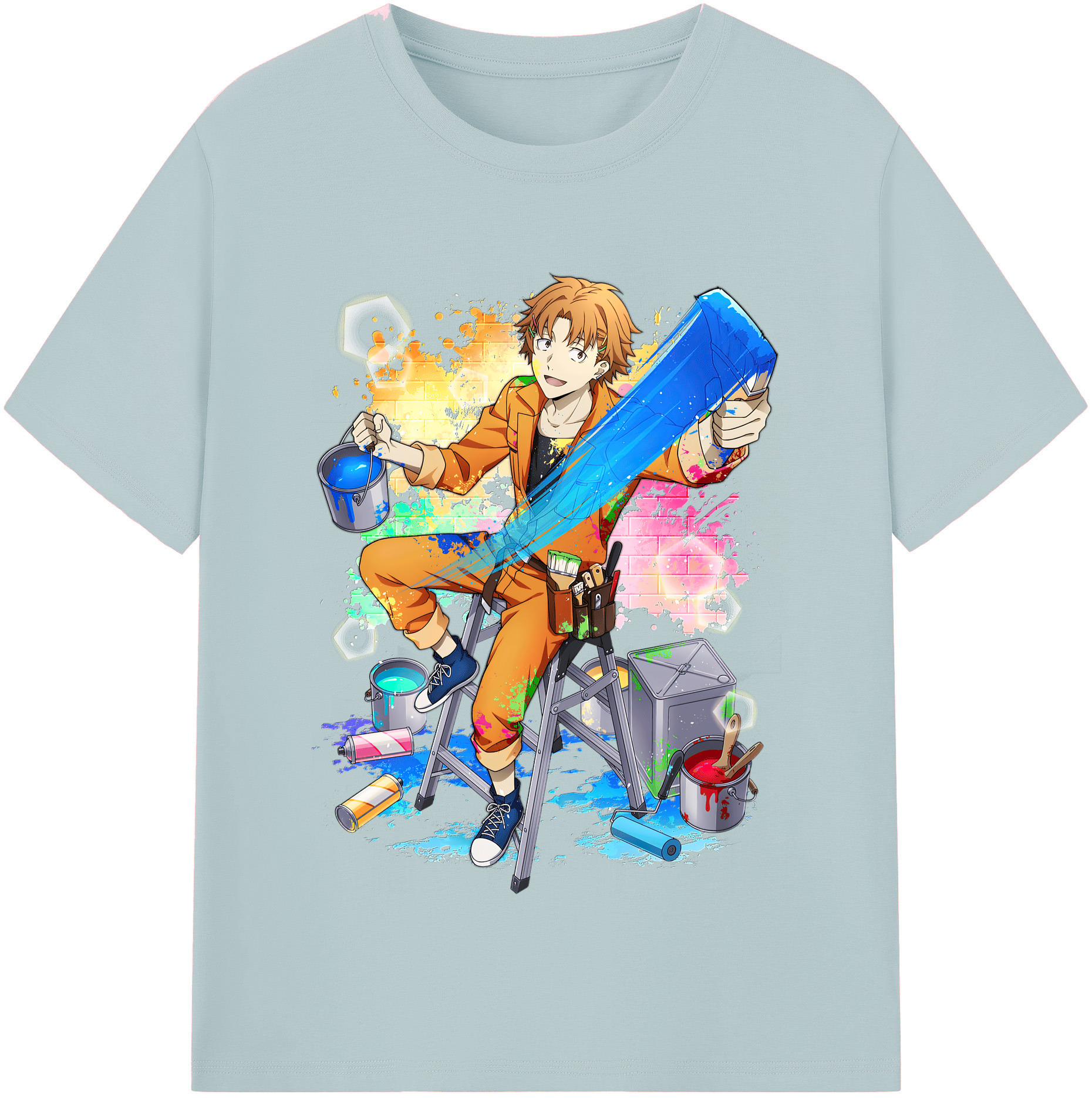 （画像用） 文豪ストレイドッグス Bungo Stray Dogs 綿100％半袖Tシャツ（フロントプリント）